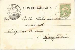 1905 Téglás, Fő tér, templom