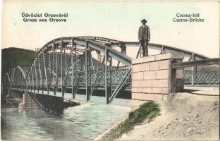 1912 Orsova, Cserna híd / Cserna-Brücke / Cerna rivers bridge