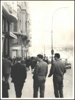 Puskás és Bozsik Madridban, 7 db nagyméretű fotó, 30×39 cm