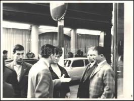 Puskás és Bozsik Madridban, 7 db nagyméretű fotó, 30×39 cm