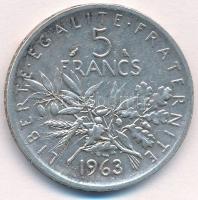 Franciaország 1963. 5Fr Ag T:2  France 1963. 5 Francs Ag C:XF