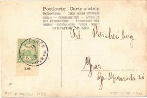 1905 Hajmáskér, katonai ballon M98 és lovaskatonák gyakorlat közben / K.u.K. (Austro-Hungarian) mili...