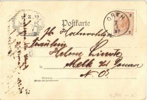 1899 (Vorläufer!) Los! Luftschiffkarte No. 5. / Osztrák-magyar katonai gömb ballon / K.u.K. (Austro-...