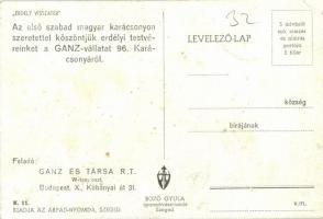 Boldog Magyar Karácsonyt! Erdély visszatér. "Az első szabad magyar karácsonyon szeretettel kösz...