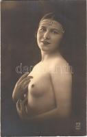 Lady, vintage erotic postcard. AN Paris 210. (non PC)