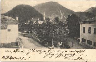 1906 Tolmin, street, church