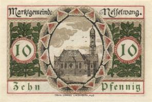 Német Birodalom/Weimari Köztársaság/Nesselwang 1918. 10Pf, 20Pf, 25Pf, 50Pf komplett sor! T:I