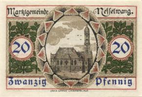 Német Birodalom/Weimari Köztársaság/Nesselwang 1918. 10Pf, 20Pf, 25Pf, 50Pf komplett sor! T:I