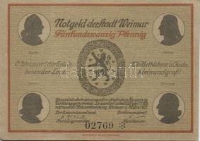 Német Birodalom/Weimari Köztársaság/Weimar 1921. 25Pf (6x) klf darabok, komplett sor! T:I