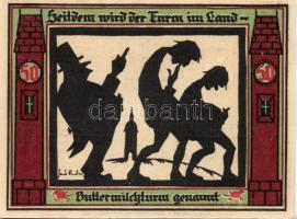 Német Birodalom/Weimari Köztársaság/Glauchau 1921. 50Pf (6x) mind klf, komplett sor! T:I