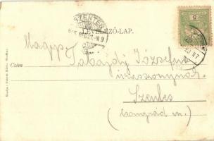 1905 Mezőtúr, Erdődy utca, katolikus templom. Kiadja Fekete Mária (EK)