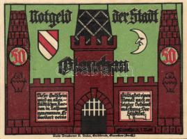 Német Birodalom/Weimari Köztársaság/Glauchau 1921. 50Pf (6x) mind klf, komplett sor! T:I