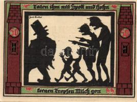 Német Birodalom/Weimari Köztársaság/Glauchau 1921. 50Pf (6x) mind klf, komplett sor! T:I