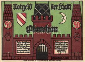 Német Birodalom/Weimari Köztársaság/Glauchau 1921. 50Pf (6x) mind klf, komplett sor! T:I