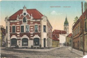 1921 Magyaróvár, Mosonmagyaróvár; Iskola utca, Antoni A. kávé raktára, üzlet (EM)