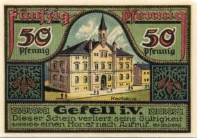 Német Birodalom/Weimari Köztársaság/Ziegenrück 1921. 50Pf (6x) mind klf, komplett sor! T:I