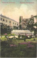 1906 Sárospatak, Rákóczi vár, park. Kiadja Radil Károly (kis szakadás / small tear)