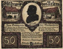 Német Birodalom/Weimari Köztársaság/Urtern 1921. 50Pf (6x) mind klf, komplett sor! T:I