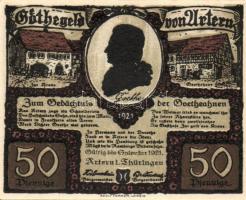 Német Birodalom/Weimari Köztársaság/Urtern 1921. 50Pf (6x) mind klf, komplett sor! T:I