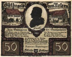 Német Birodalom/Weimari Köztársaság/Urtern 1921. 50Pf (6x) mind klf, komplett sor! T:I