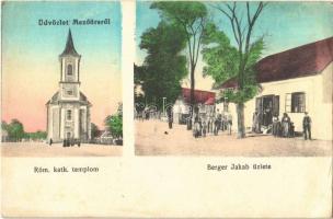 1917 Mezőörs, Római katolikus templom, Berger Jakab üzlete és saját kiadása (EK)