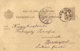 1900 Zagreb, Zágráb; Ezredéves Országos Kiállítás 2Kr. Ga., floral litho / Hungarian Millenium Expos...
