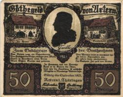 Német Birodalom/Weimari Köztársaság/Urtern 1921. 50Pf (6x) mind klf, komplett sor! T:I