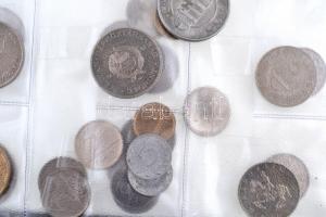 80db-os vegyes magyar és külföldi érmék, közte 1947. 5Ft Ag "Kossuth" T:1-,2,2-