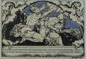 Német Birodalom/Weimari Köztársaság/Weimar 1921. 50Pf (6x) mind klf, komplett sor! T:I