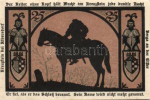 Német Birodalom/Weimari Köztársaság/Berga DN 25Pf, 50Pf (2x) klf, 75Pf komplett sor! T:I