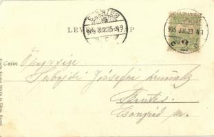 1905 Brassó, Kronstadt, Brasov; Központi pályaudvar, vasútállomás. Kiadja Kovács Miklós és Társa / C...