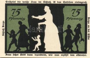 Német Birodalom/Weimari Köztársaság/Berga DN 25Pf, 50Pf (2x) klf, 75Pf komplett sor! T:I