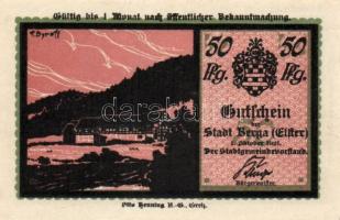 Német Birodalom/Weimari Köztársaság/Berga DN 25Pf, 50Pf (2x) klf, 75Pf komplett sor! T:I