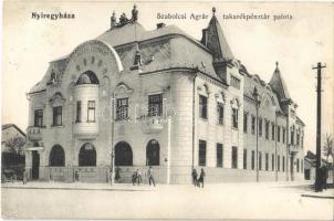 1914 Nyíregyháza, Szabolcsi Agrár Takarékpénztár palota