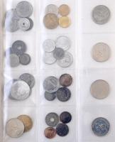 210db-os vegyes magyar és külföldi érmék, több ezüsttel, közte 1994. 200Ft Ag "Deák", új é...