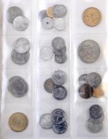 210db-os vegyes magyar és külföldi érmék, több ezüsttel, közte 1994. 200Ft Ag "Deák", új é...