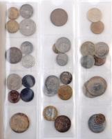 210db-os vegyes magyar és külföldi érmék, több ezüsttel, közte 1994. 200Ft Ag "Deák", új é...