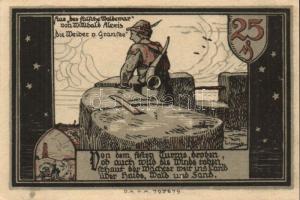 Német Birodalom/Weimari Köztársaság/Gransee DN 25Pf, 50Pf, 75Pf, 1,25M, 1,75M komplett sor! T:I