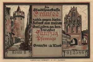 Német Birodalom/Weimari Köztársaság/Gransee DN 25Pf, 50Pf, 75Pf, 1,25M, 1,75M komplett sor! T:I