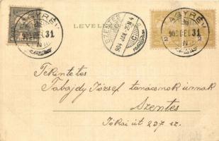 1903 Lady, golden litho (EK)