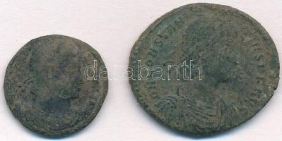 2db tisztítatlan római rézpénz a Kr. u. IV. századból T:3 2pcs of uncleaned Roman copper coins from the 4th century AD C:F