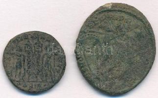 2db tisztítatlan római rézpénz a Kr. u. IV. századból T:3
2pcs of uncleaned Roman copper coins from...