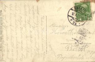 1914 Fiume (Rijeka), SMS Szent István osztrák-magyar Tegetthoff-osztályú csatahajó oldalvértezet nél...