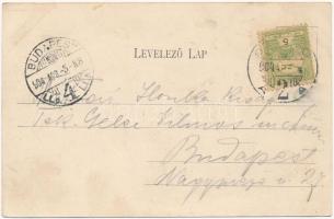 1904 Szeged, Kossuth Lajos sugárút, villamos. Divald Károly (r)