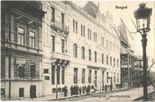 1905 Szeged, Csongrádi takarékpénztár, építkezés állványokkal