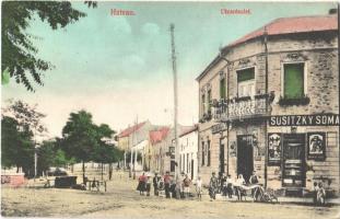 1913 Hatvan, utcarészlet, Susitzky Soma üzlete