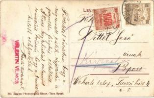 1925 Budapest X. Kőbánya, Valentin Vilmos sírkőraktára az új temetőnél, Fővárosi Nagyvendéglő, reklá...