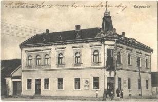 1914 Kaposvár, Szarvas szálloda, Lengyel Pál bor és sörcsarnoka