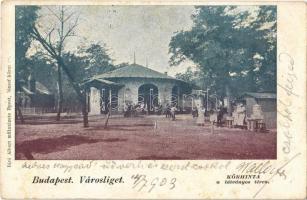 1903 Budapest XIV. Városliget, Körhinta a látványos téren. Bíró Albert kiadása