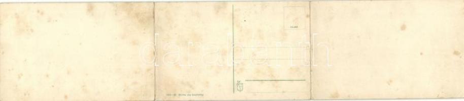 Verőce, Nógrádverőce; Három lapos kinyitható képeslap a Dunával / 3-tiled folding panoramacard (fl)